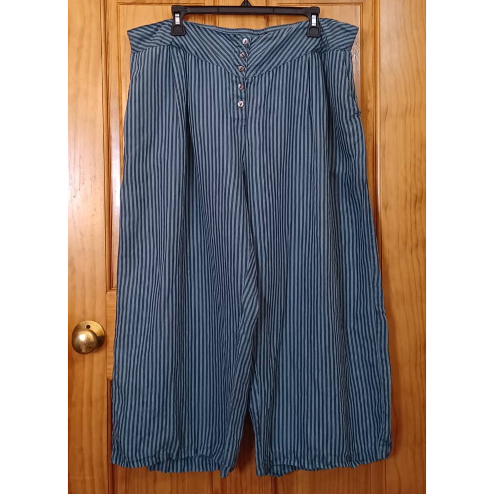 Gudrun Sjödén Pants Womens XL Linen Lyocell Bohemian Lagenlook BohoChic Sweden